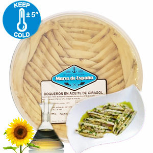 Boquerones natur – Sardellen – 500 / 570 g Tray